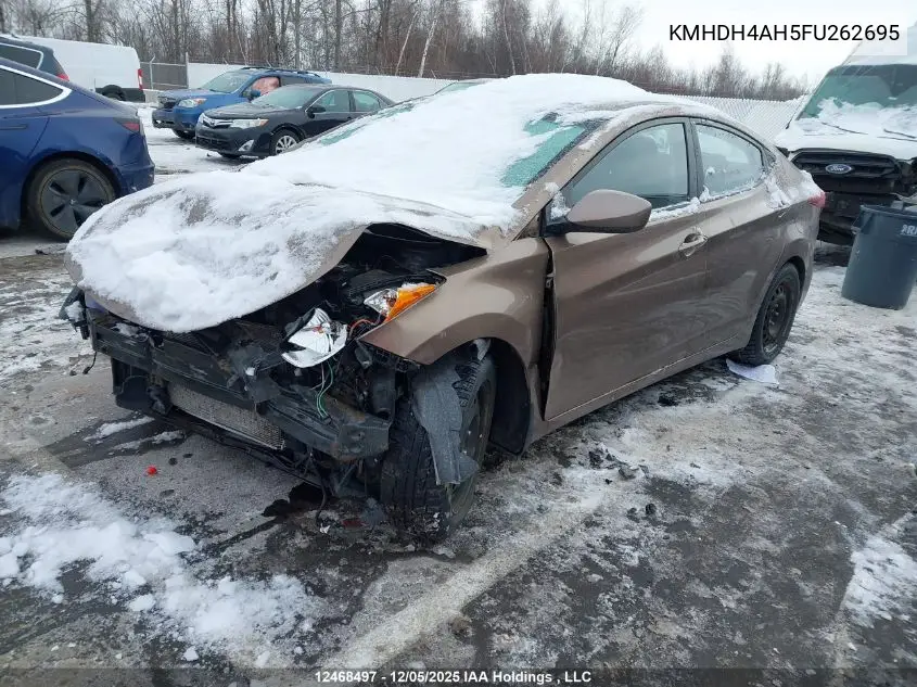 KMHDH4AH5FU262695 2015 Hyundai Elantra