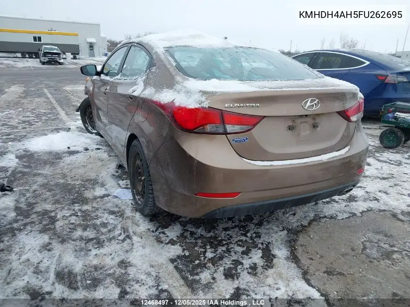 KMHDH4AH5FU262695 2015 Hyundai Elantra