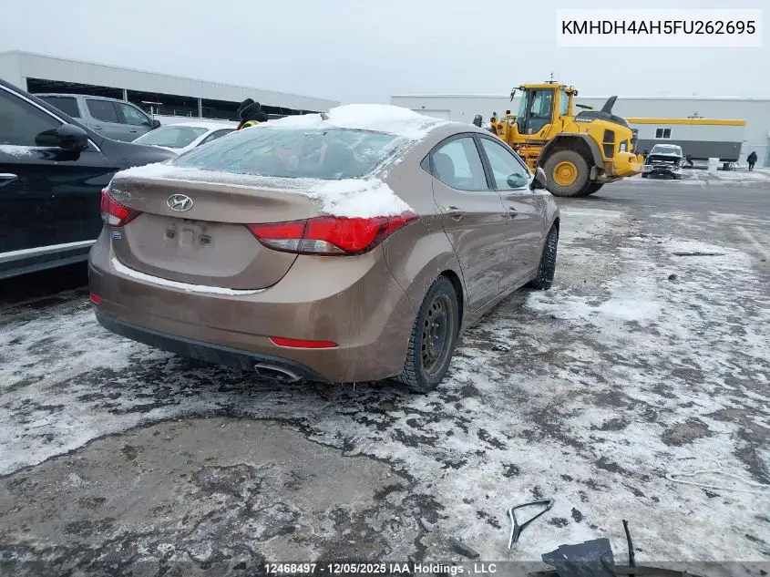 KMHDH4AH5FU262695 2015 Hyundai Elantra