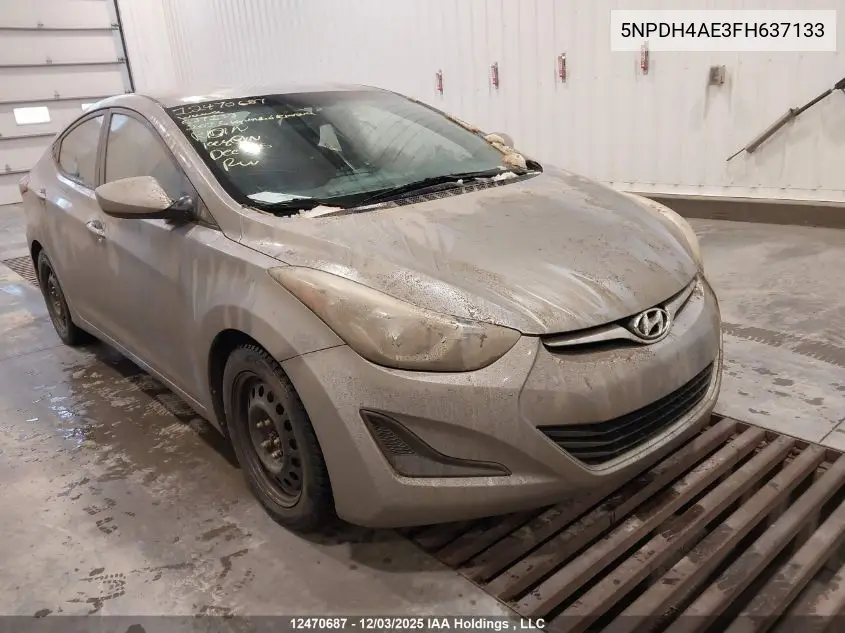 5NPDH4AE3FH637133 2015 Hyundai Elantra Gl