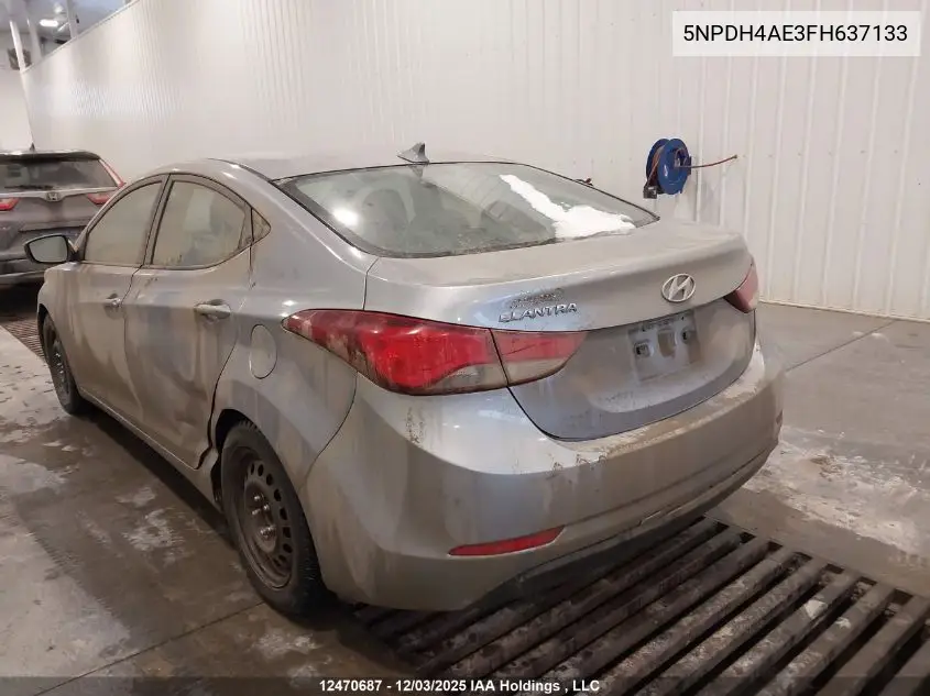 5NPDH4AE3FH637133 2015 Hyundai Elantra Gl