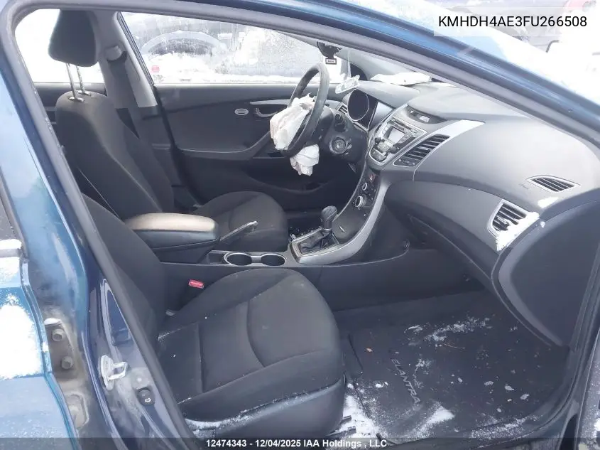 KMHDH4AE3FU266508 2015 Hyundai Elantra Sport Appearance