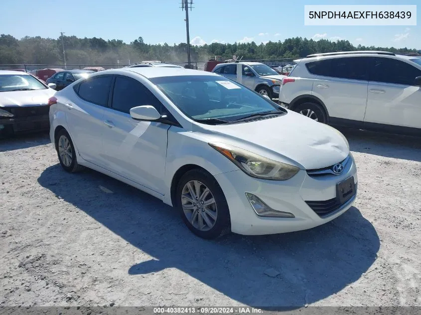 2015 Hyundai Elantra Se VIN: 5NPDH4AEXFH638439 Lot: 40382413