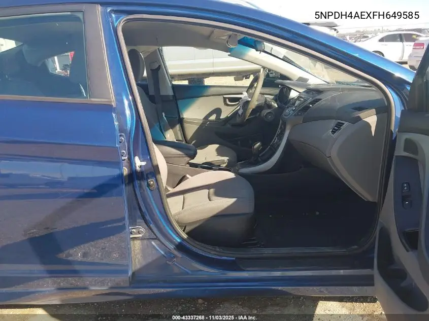 5NPDH4AEXFH649585 2015 Hyundai Elantra Se