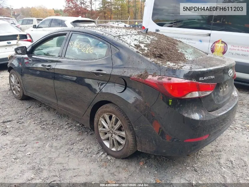 5NPDH4AE0FH611203 2015 Hyundai Elantra Se