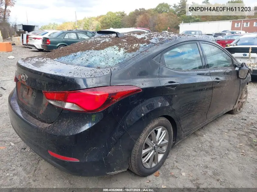 5NPDH4AE0FH611203 2015 Hyundai Elantra Se