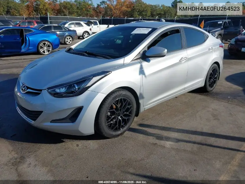 KMHDH4AE0FU264523 2015 Hyundai Elantra Se