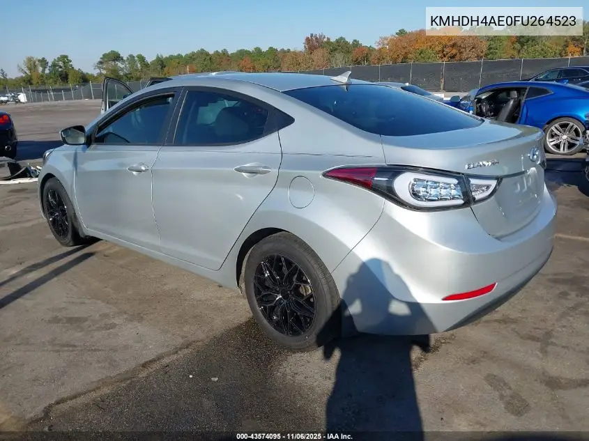 KMHDH4AE0FU264523 2015 Hyundai Elantra Se