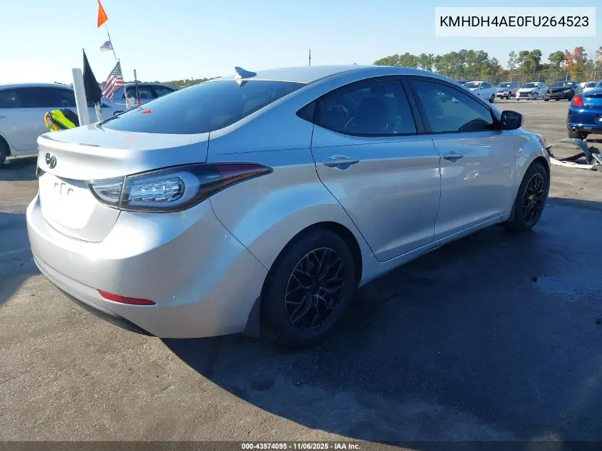 KMHDH4AE0FU264523 2015 Hyundai Elantra Se