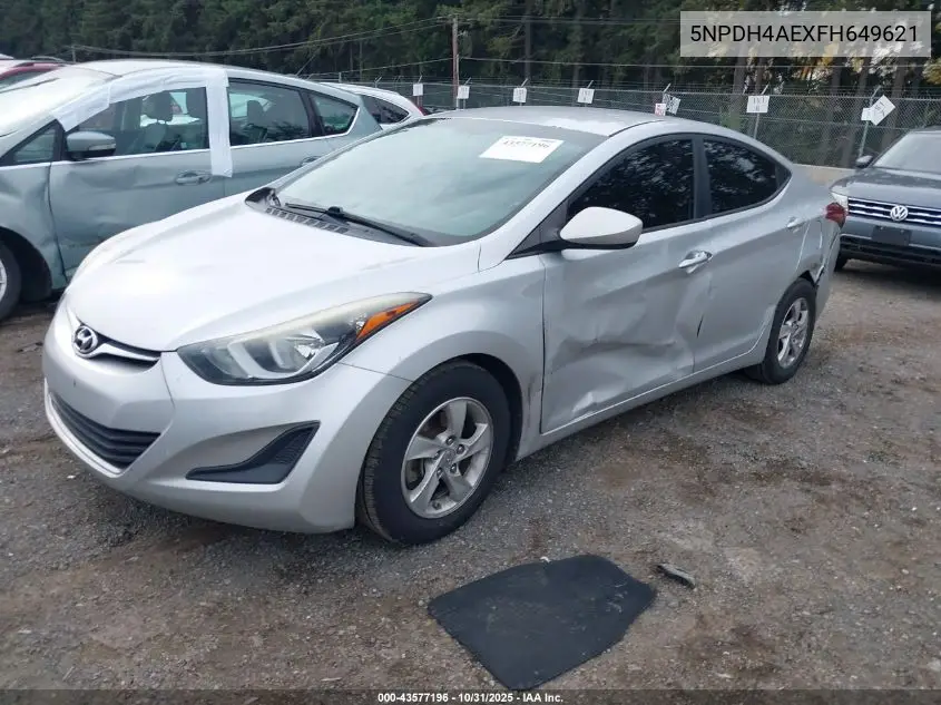 5NPDH4AEXFH649621 2015 Hyundai Elantra Se