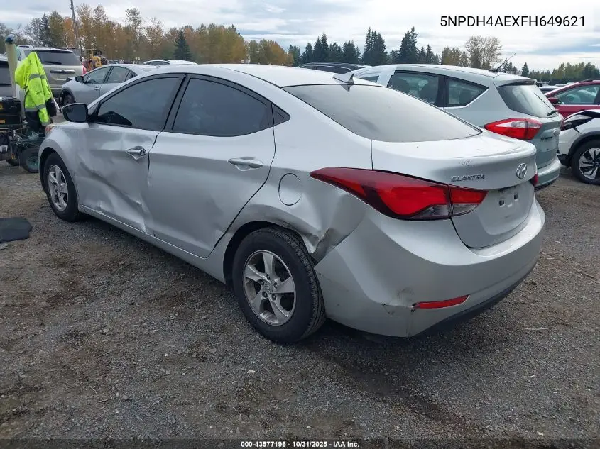 5NPDH4AEXFH649621 2015 Hyundai Elantra Se