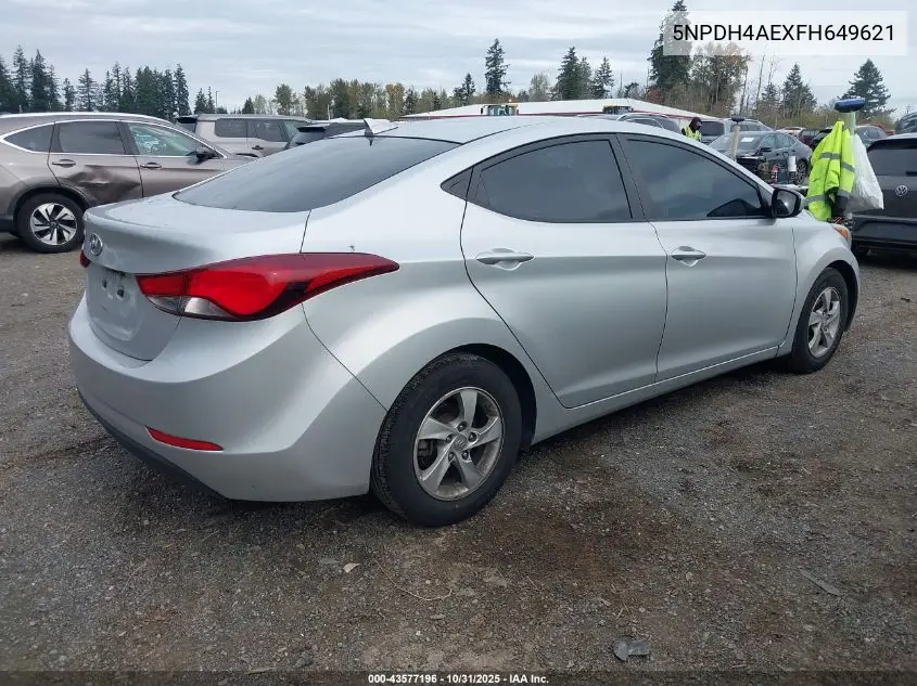 5NPDH4AEXFH649621 2015 Hyundai Elantra Se