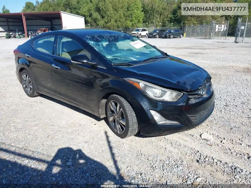 KMHDH4AE9FU437777 2015 Hyundai Elantra Limited