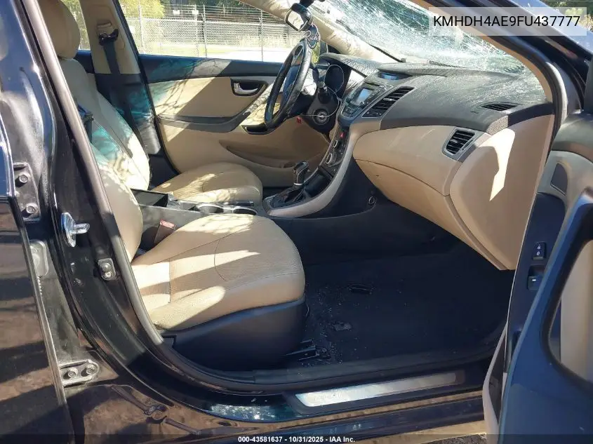 KMHDH4AE9FU437777 2015 Hyundai Elantra Limited