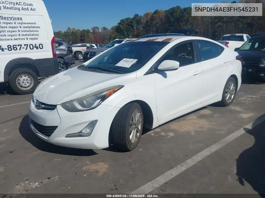 5NPDH4AE3FH545231 2015 Hyundai Elantra Se