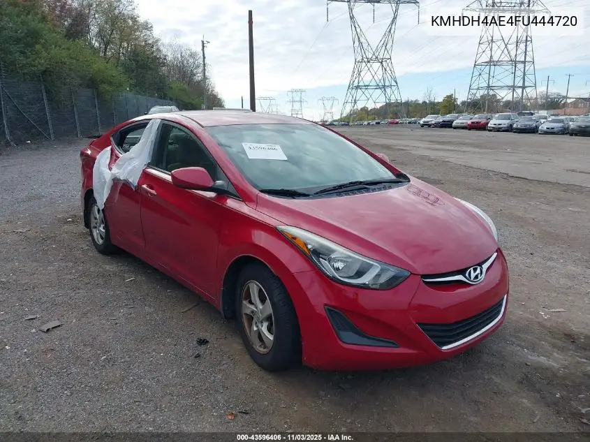 KMHDH4AE4FU444720 2015 Hyundai Elantra Se