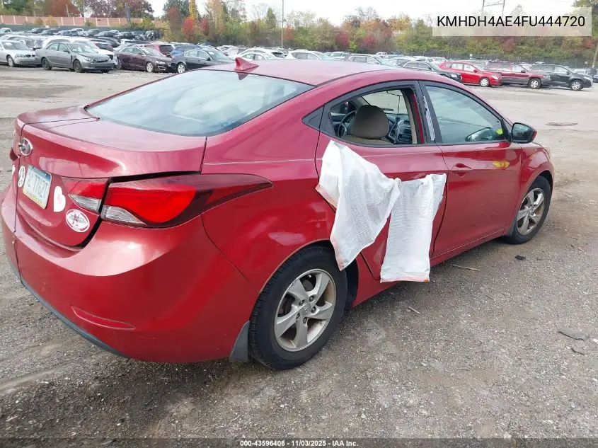 KMHDH4AE4FU444720 2015 Hyundai Elantra Se