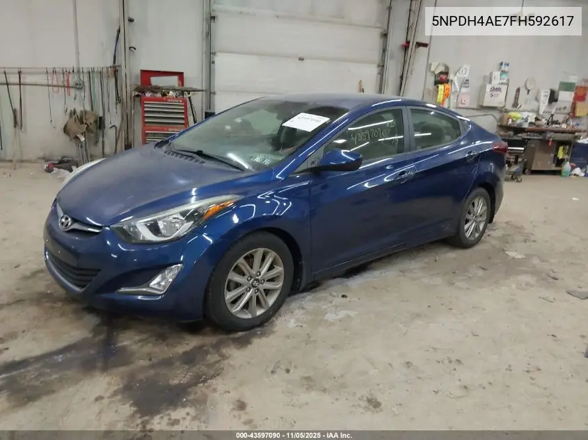 5NPDH4AE7FH592617 2015 Hyundai Elantra Se