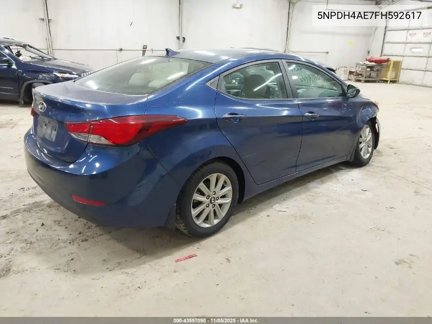 5NPDH4AE7FH592617 2015 Hyundai Elantra Se
