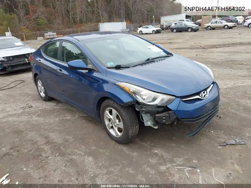 5NPDH4AE7FH564302 2015 Hyundai Elantra Se
