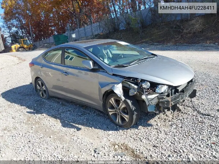 KMHDH4AH4FU228411 2015 Hyundai Elantra Sport