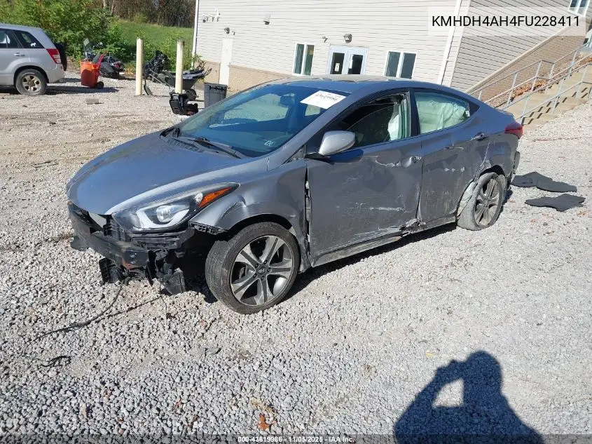 KMHDH4AH4FU228411 2015 Hyundai Elantra Sport