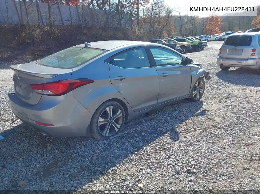 KMHDH4AH4FU228411 2015 Hyundai Elantra Sport