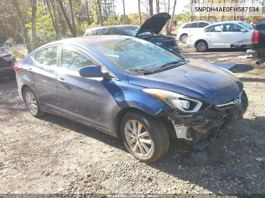 5NPDH4AE0FH587534 2015 Hyundai Elantra Se