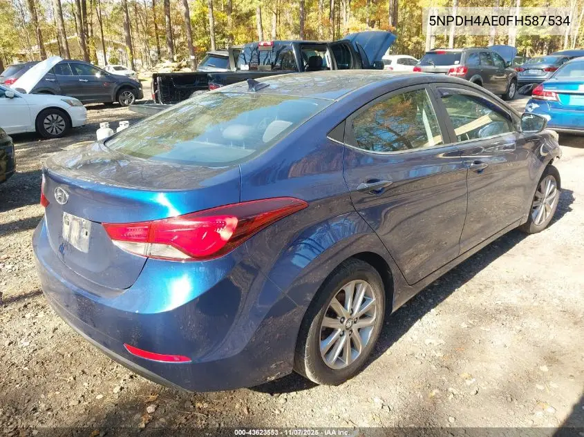 5NPDH4AE0FH587534 2015 Hyundai Elantra Se