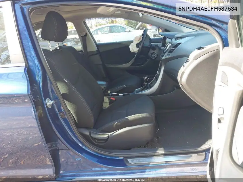 5NPDH4AE0FH587534 2015 Hyundai Elantra Se