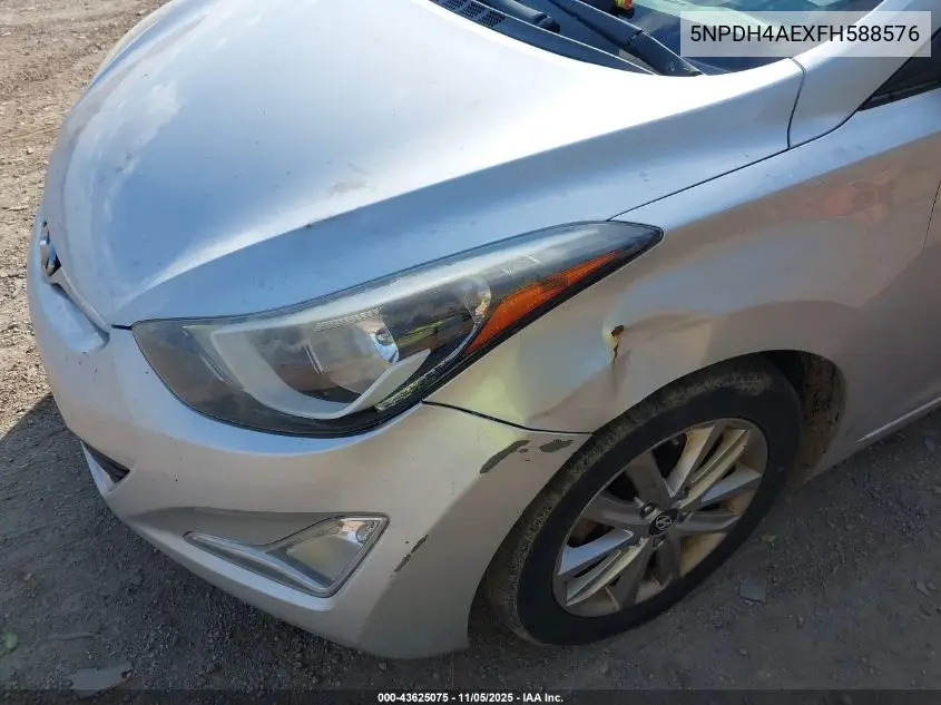 5NPDH4AEXFH588576 2015 Hyundai Elantra Se