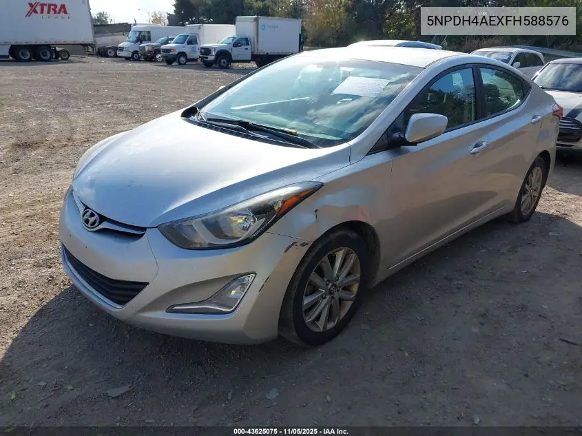 5NPDH4AEXFH588576 2015 Hyundai Elantra Se