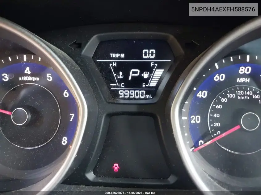 5NPDH4AEXFH588576 2015 Hyundai Elantra Se