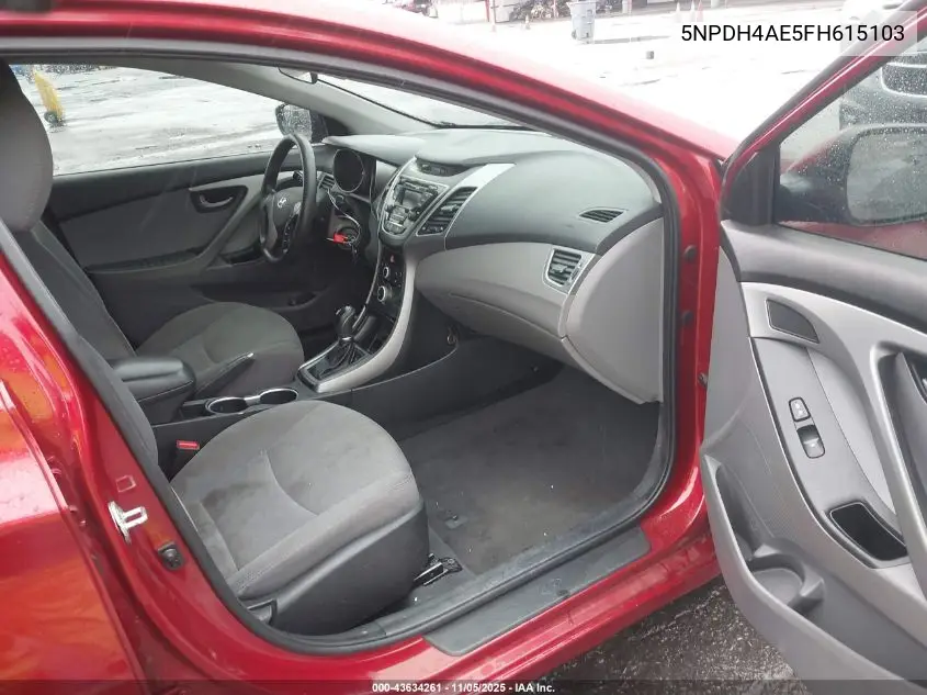 5NPDH4AE5FH615103 2015 Hyundai Elantra Se