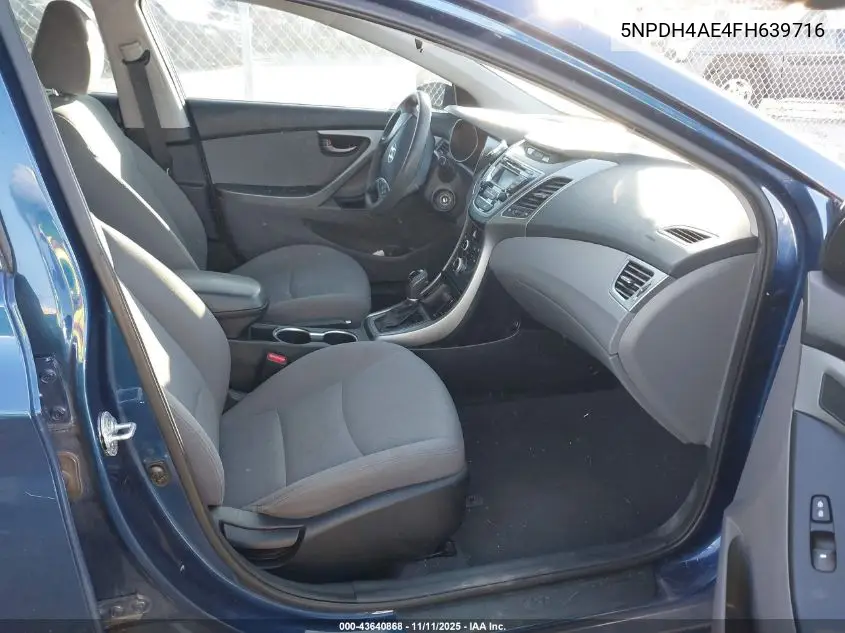 5NPDH4AE4FH639716 2015 Hyundai Elantra Se