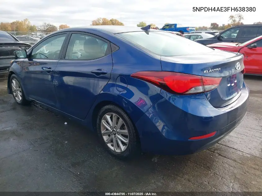 5NPDH4AE3FH638380 2015 Hyundai Elantra Se