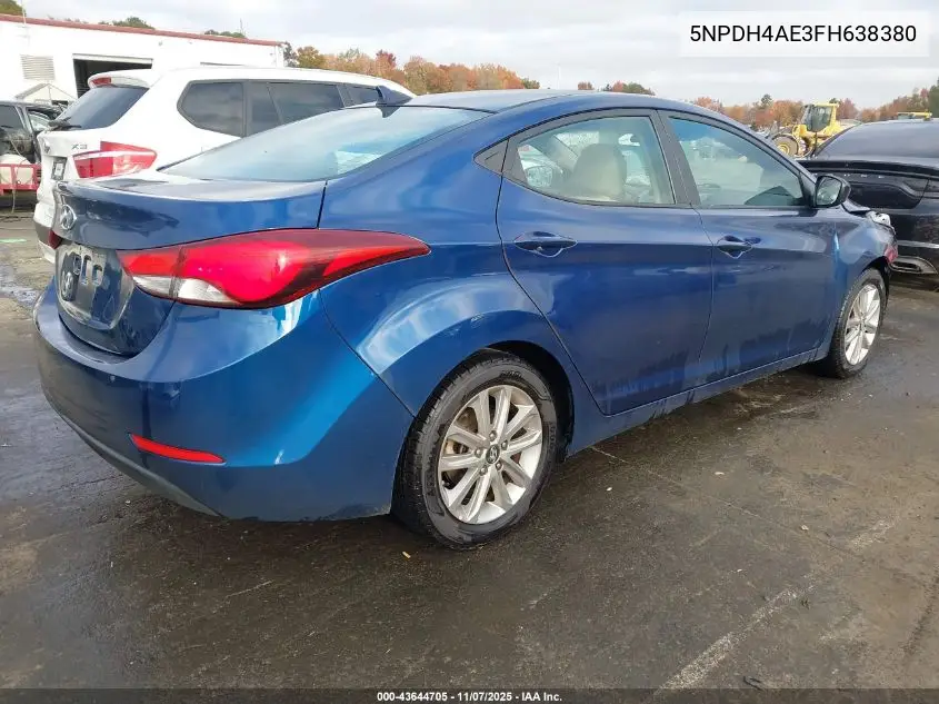 5NPDH4AE3FH638380 2015 Hyundai Elantra Se