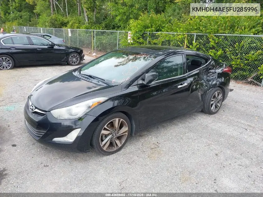 KMHDH4AE5FU285996 2015 Hyundai Elantra Limited