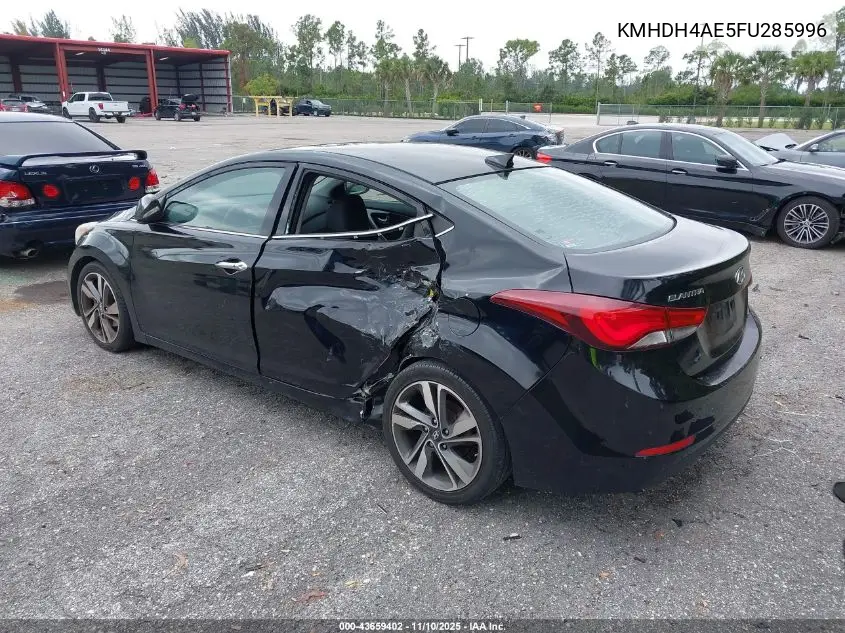 KMHDH4AE5FU285996 2015 Hyundai Elantra Limited