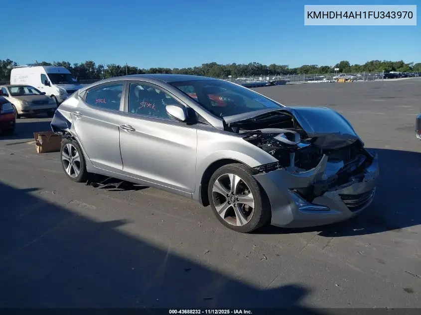 KMHDH4AH1FU343970 2015 Hyundai Elantra Sport