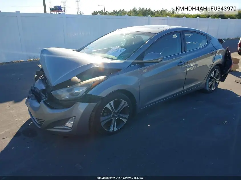 KMHDH4AH1FU343970 2015 Hyundai Elantra Sport