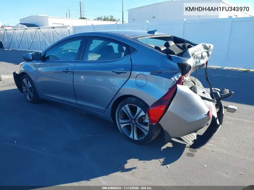 KMHDH4AH1FU343970 2015 Hyundai Elantra Sport