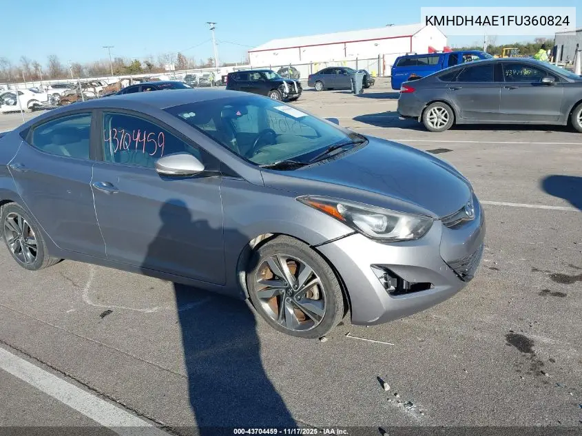 KMHDH4AE1FU360824 2015 Hyundai Elantra Limited