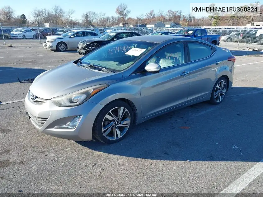 KMHDH4AE1FU360824 2015 Hyundai Elantra Limited