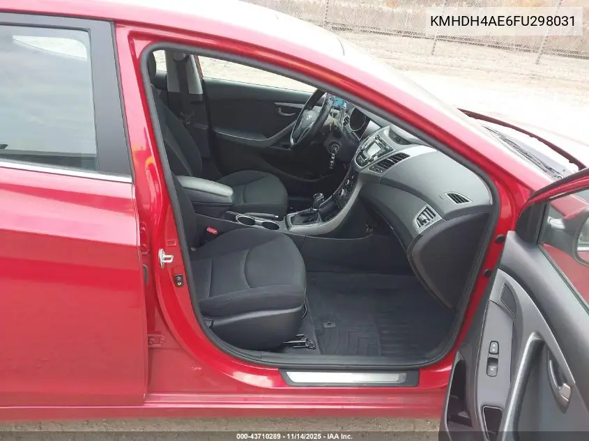 KMHDH4AE6FU298031 2015 Hyundai Elantra Se