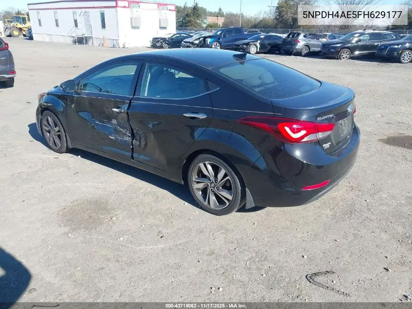 5NPDH4AE5FH629177 2015 Hyundai Elantra Limited