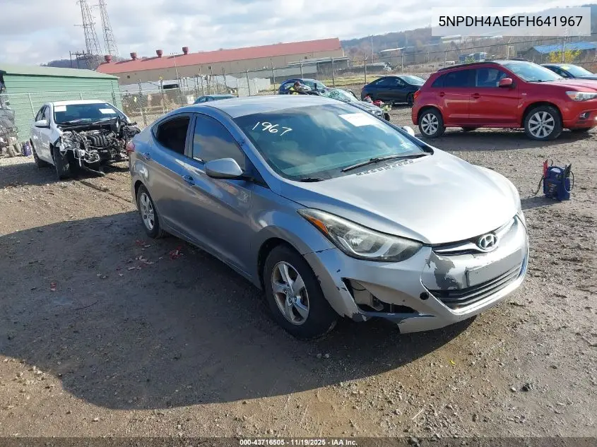 5NPDH4AE6FH641967 2015 Hyundai Elantra Se