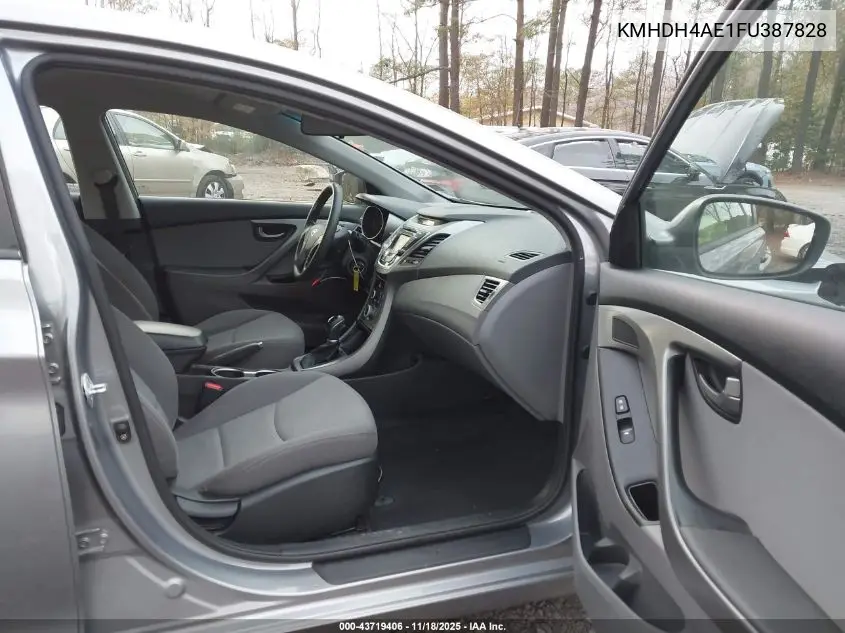 KMHDH4AE1FU387828 2015 Hyundai Elantra Se