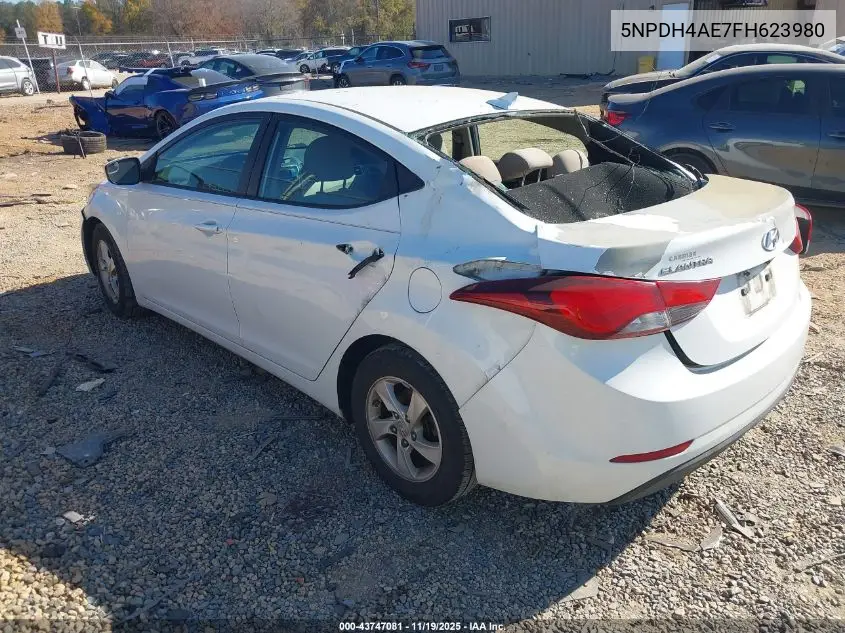 5NPDH4AE7FH623980 2015 Hyundai Elantra Se