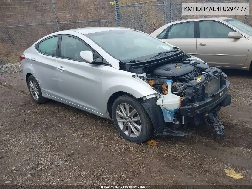 KMHDH4AE4FU294477 2015 Hyundai Elantra Se